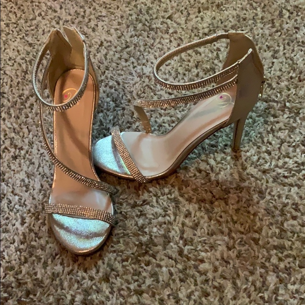 Sparkly 4 inch high heels